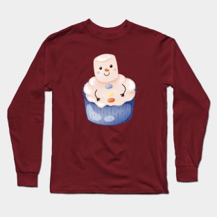 Snowman Cupcake Long Sleeve T-Shirt